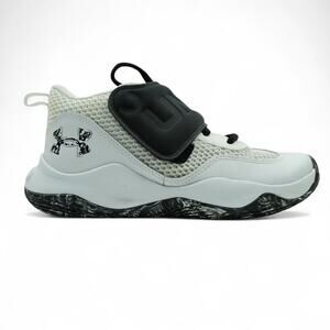Under Armour Shoes Kids 6Y Zone BB Basketball Boys Youth White Black 3026637-101